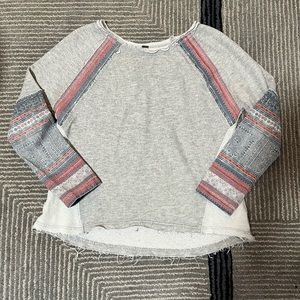 Free People embroidered sweatshirt